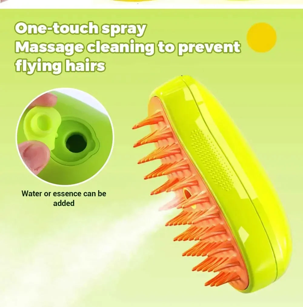 Cat Dog Steamy Brush Steam Brush Electric Sprayer for Massage Pet