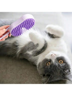 Pet Dog Steam Brush for Massage, Cleaning, Shedding and