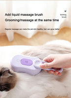 3 in 1 Pet Electric Steam Brush Cat and Dog Cleaning Spray Massage