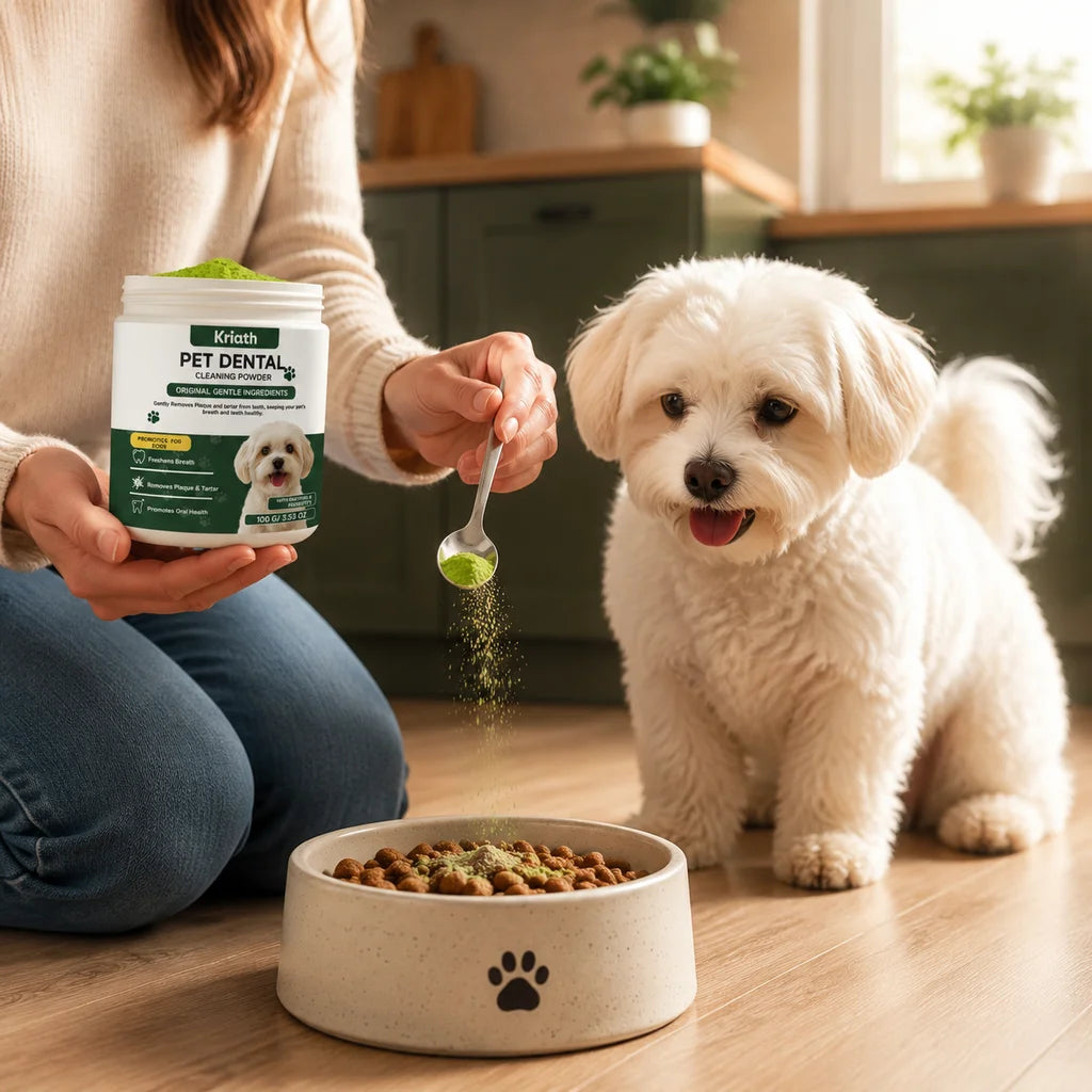 Dog Dental Care Powder Cat Breath Freshener Plaque Tartar Control Pet Oral Hygiene Natural Enzyme Teeth Cleaning Healthy Gums