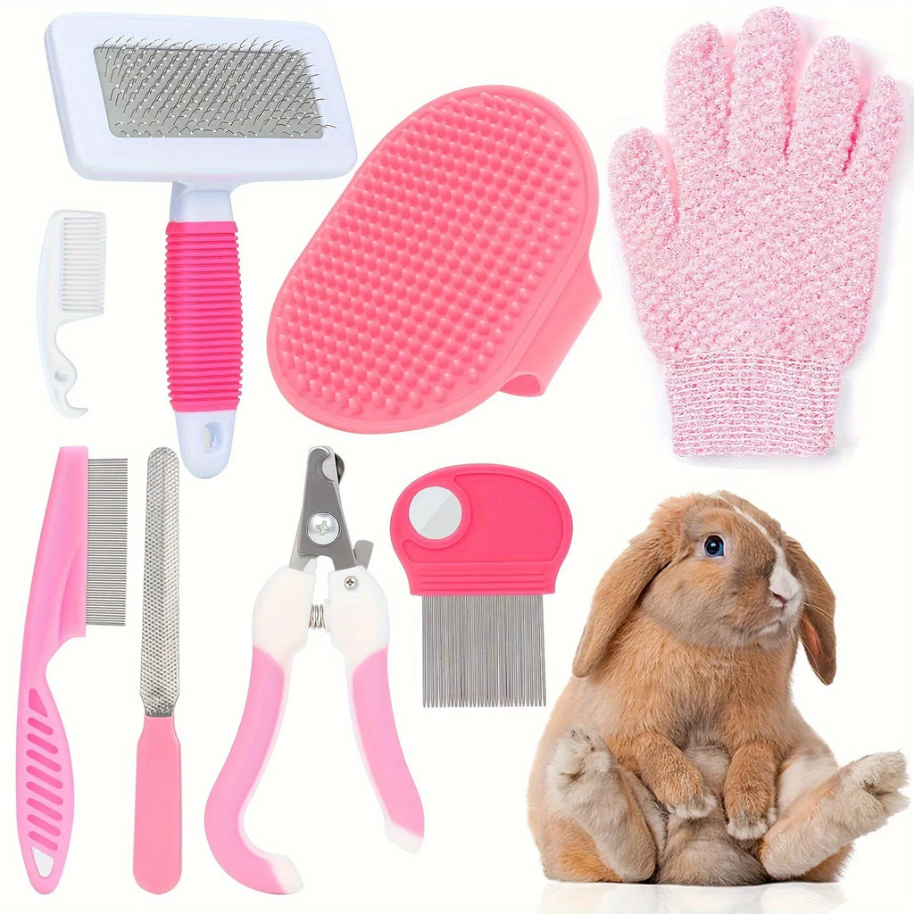 Combo Set Cat Brush Beauty Kit with Pet Nail Clippers and Files