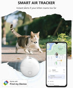 Bluetooth GPS Tracker with Cat Collar Reflective Strips Adjustable
