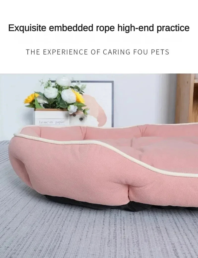 Dog Bed Orthopedic Plush Calming Sofa Pet Bed Donut Nest Soft