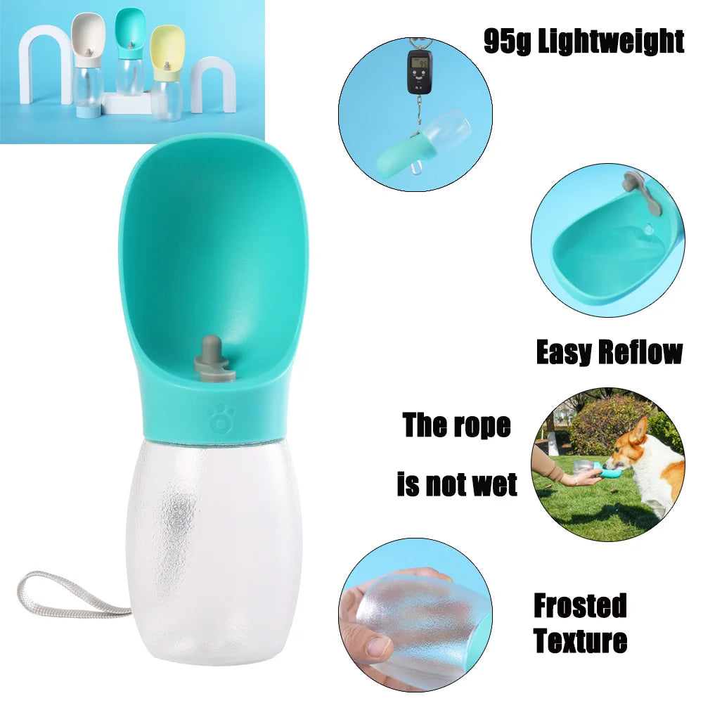 Pet Dog Water Bottle 300Ml Puppy Drinking Bowls For Small Medium