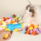 Creative Mini Shooting Gun Cat Toy Interactive Launch Training