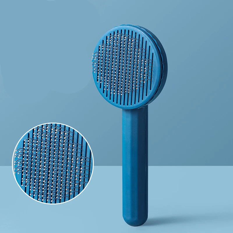 Pet Hair Removal Comb Cat Brush Self Cleaning Slicker Brush for