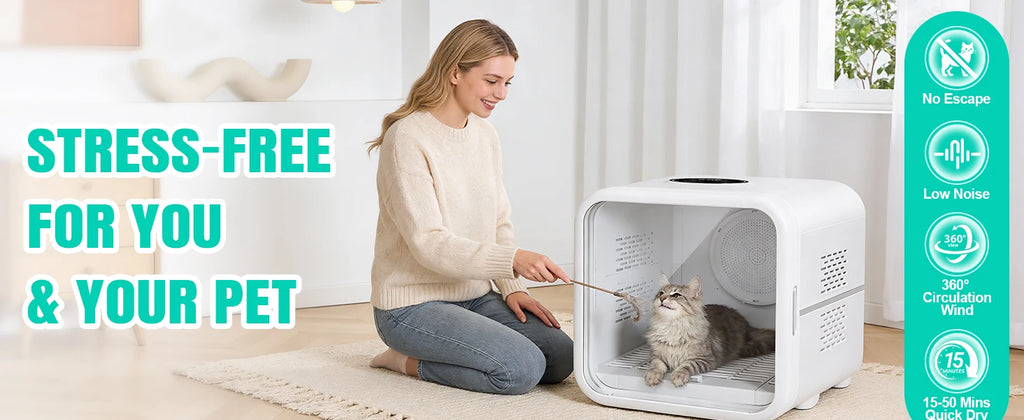 Professional Pet Dryer Box for Dogs Cats Fast Drying & Low Noise