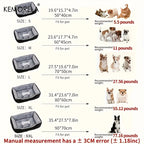 Orthopedic Plush Dog Bed High Rebound Comfortable Support White Pp