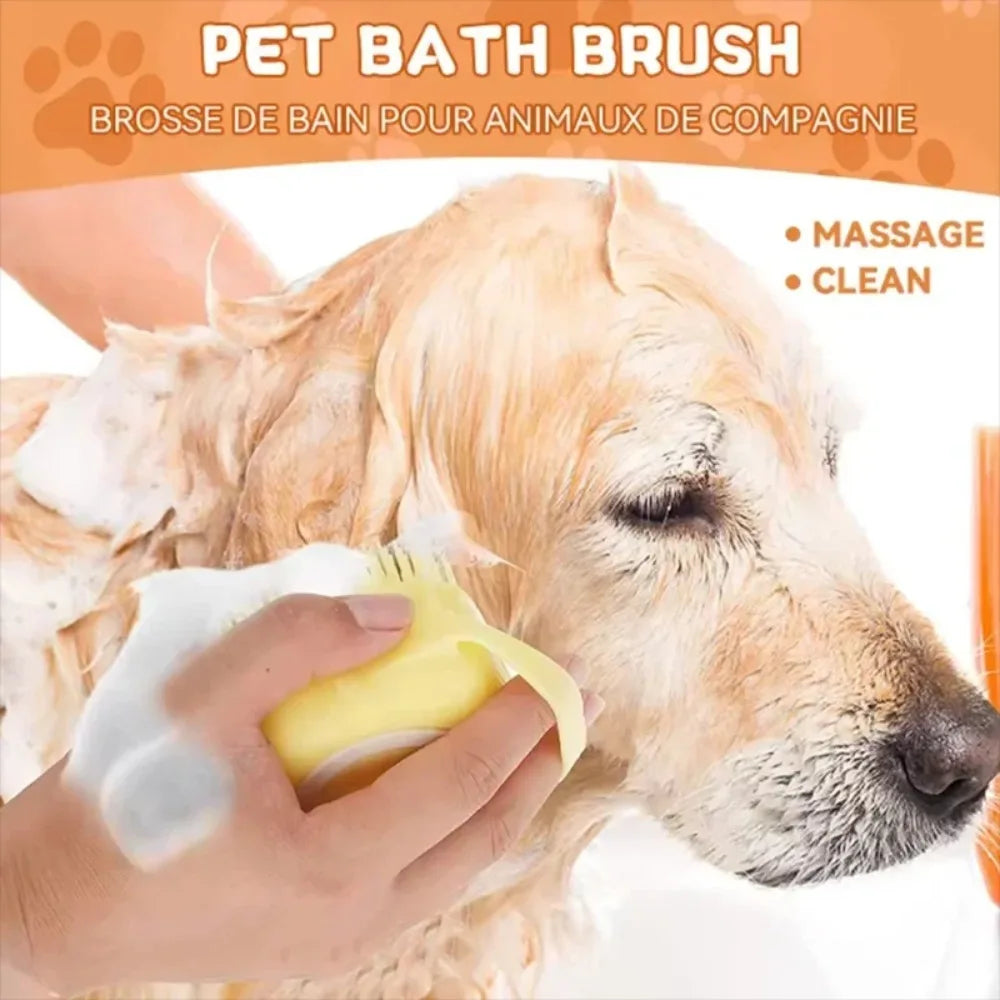 Silicone Bath Massage Brush Multifunctional Grooming Tool Soft