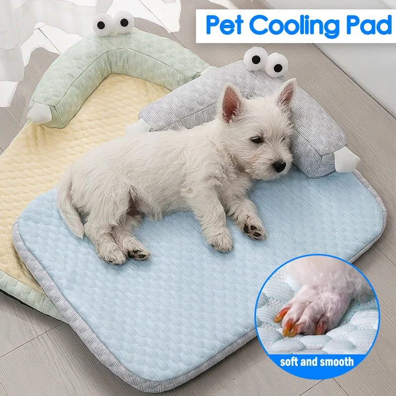Ice Silk Cooling Orthopedic Dog Bed with Removable Waterproof