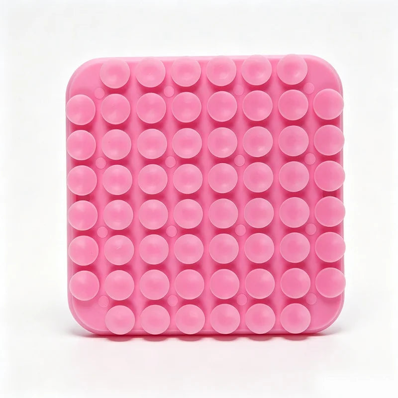 Pet Slow Feeder Licking Mat Food Grade Silicone Strong Suction Cup