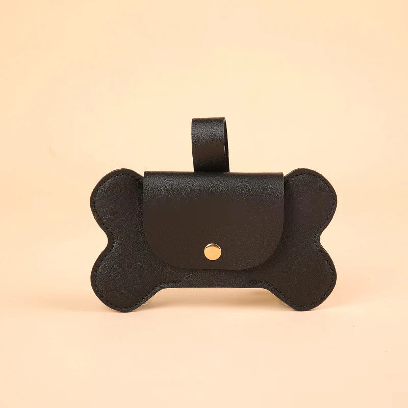 Faux Leather Portable Waste Bag Dispenser