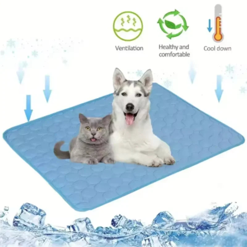 Dog Cooling Mat Summer Pet Cold Bed Extra Large for Small Big Dogs