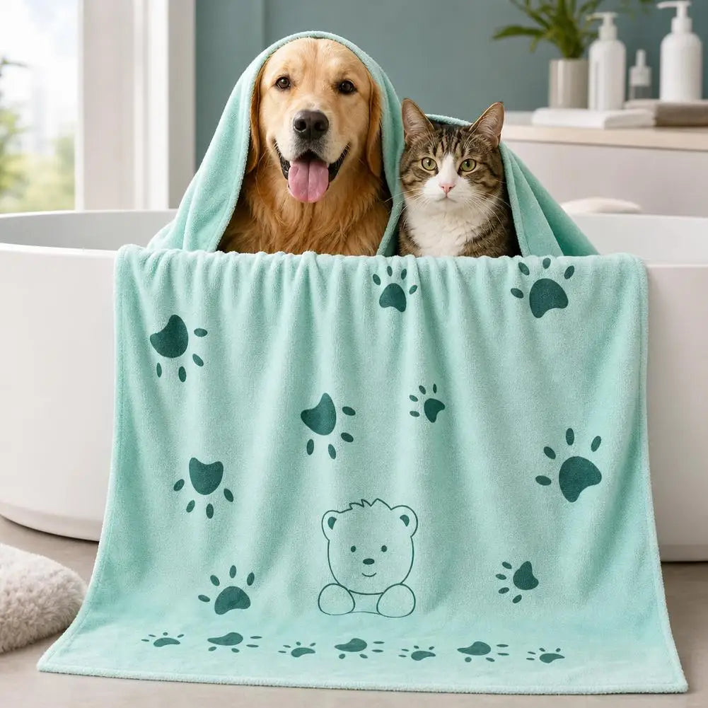 Quick-Drying Microfiber Dog Towel ABSorbent Pet Bath Product