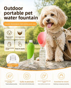 Portable Pet Outdoor Drinking Water Cup Dog Silicone Foldable Leaf
