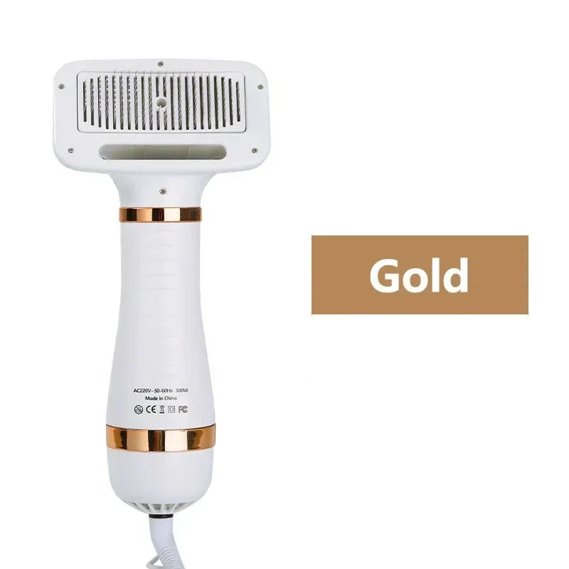 2-in-1 Pet Dog Dryer Quiet Dog Hair Dryers and Comb Brush Grooming