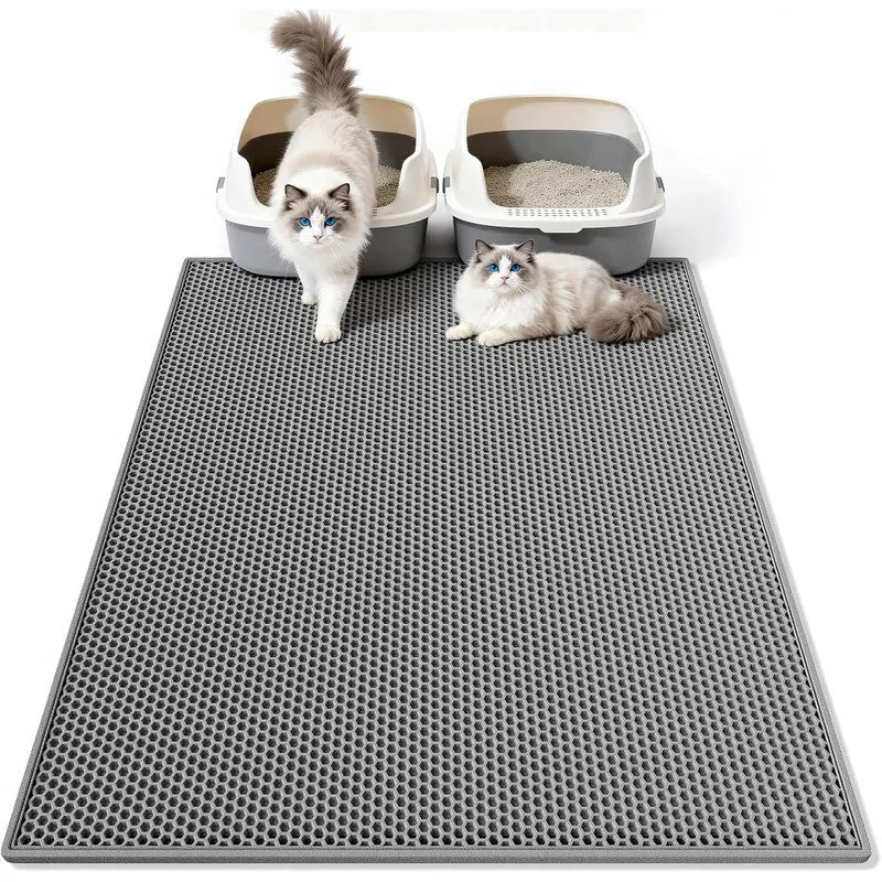 Cat Litter Mat, Honeycomb Double Layer Design, Eva Pad for Litter