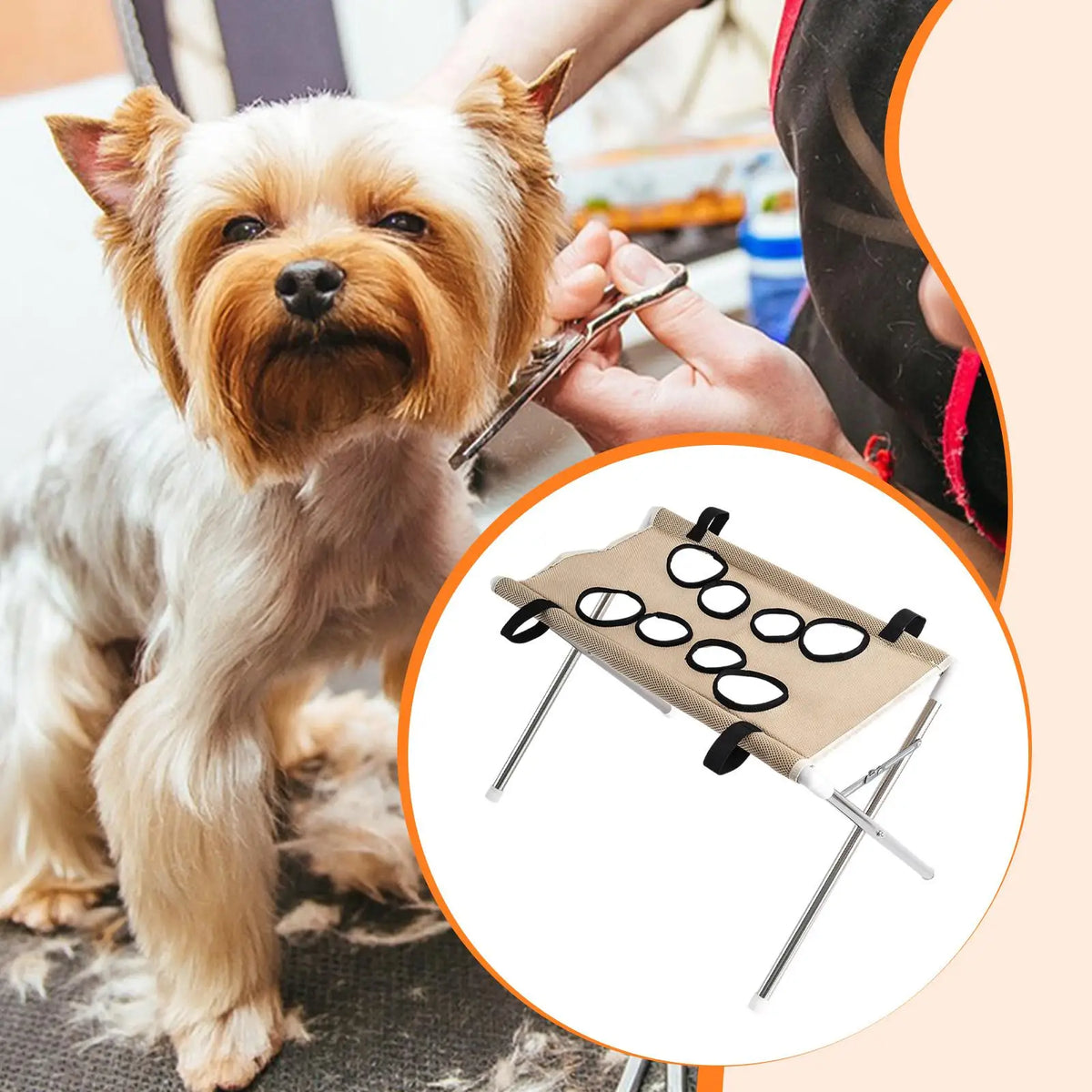 Pet Grooming Hammock Foldable Dog Grooming Table Hammock Helper