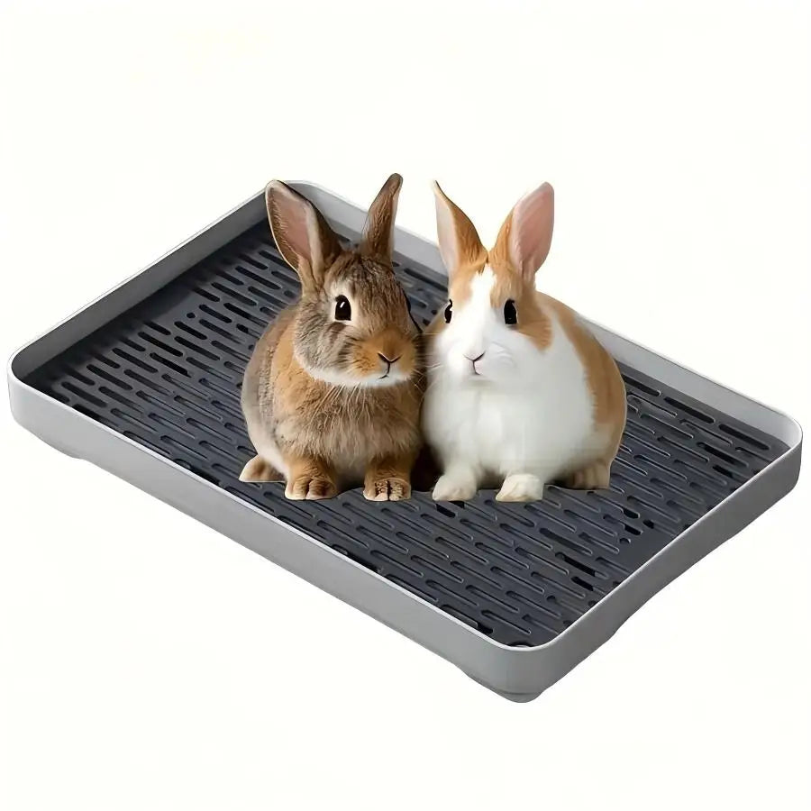 Rabbit Litter Box Small Pet Toilet Tray Bunnie Corner Toilet Box