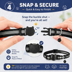 Bluetooth GPS Tracker with Cat Collar Reflective Strips Adjustable