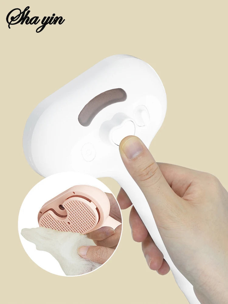 Pet Clean Steam Spray Dog Grooming Brush Unique Steam Brush for