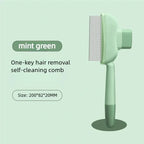 Self Cleaning Dog Brush One Button Release Pet Hair Remover Comb