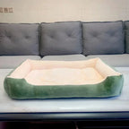 Large Pet House Dog Bed Cat Mat Long Plush Deep Sleeping Warm Soft