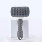 One Button Self Cleaning Pet Brush for Dogs Cats, Gentle Slicker