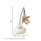 Smart Interactive Cat Toy Usb Rechargeable Rotating Feather