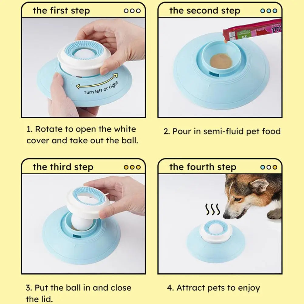 Dog Slow Feeder Lick Bowl Pet Licking Mat Breed Animals