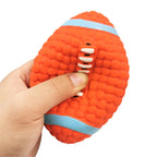 Dog Ball Toy for Small Medium Large Dogs Cat PUppy Squeaky Rugby