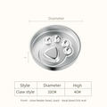 Stainless Steel Slow Feeder Bowl, Non-Slip Pet Food Bowl