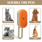 3 in 1 Steam Cat Brush Pet Hair Remover Vaporizer Grooming Comb