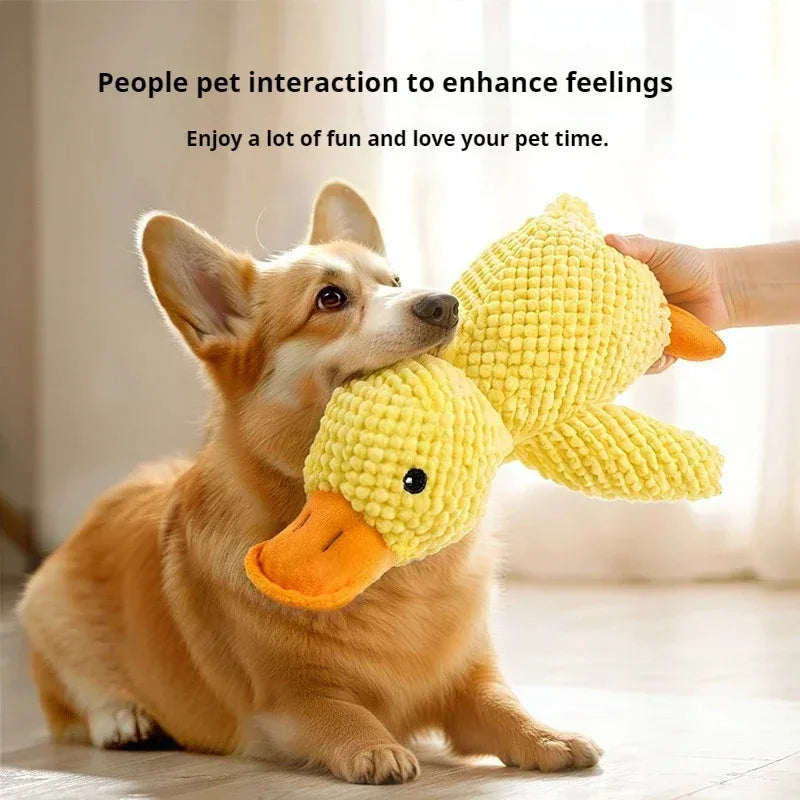 Pet Plush Toy Dog Calming Duck Companion Sleeping Duck Toys Chew