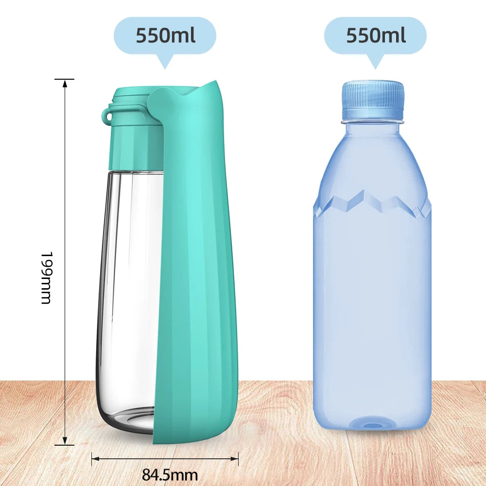 Portable Dog Water Bottle Dispenser For Small Large Dogs Foldable