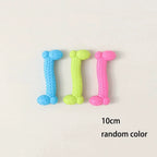 Bone Shape Soft Rubber Pet Chew Toy Bite Resistant Teeth Grinding