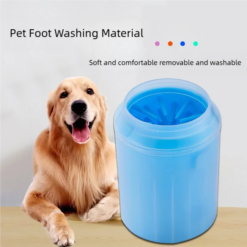 Dog Paw Cleaner Cup Soft Silicone Combs Portable Outdoor Pet Foot