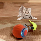 Cat Interactive Ball Toys Automatic Rolling Ball Faux Tail
