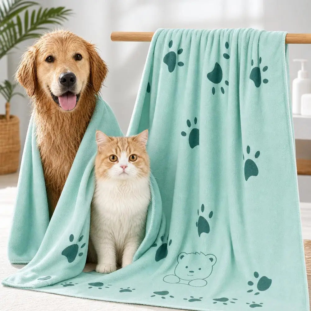 Quick-Drying Microfiber Dog Towel ABSorbent Pet Bath Product