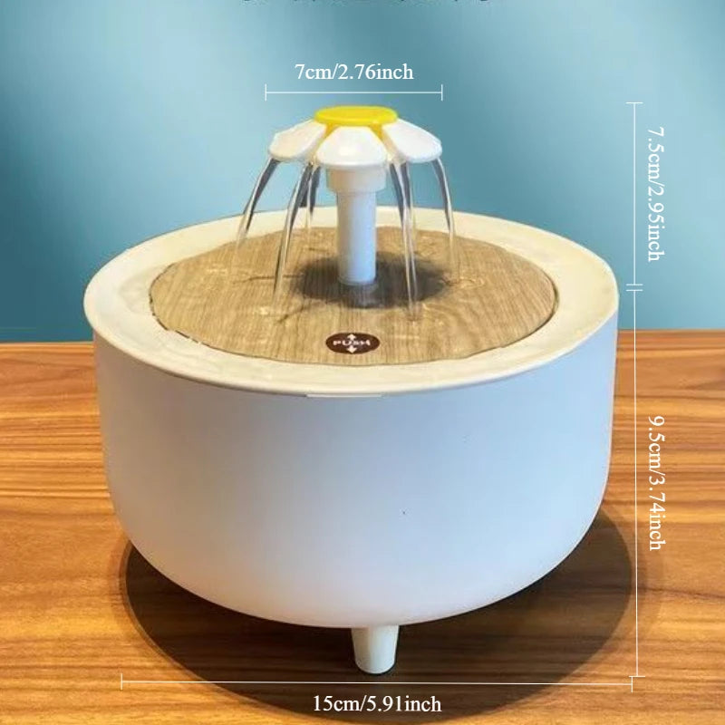 Auto Circulating 2-in-1 Parrot Bath & Pet Water Fountain Drip-Free