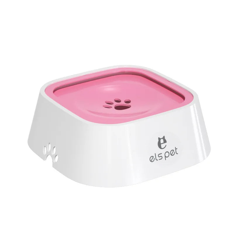 Dog Water Bowl Dog Feeders Slow Water Feeder No-Spill Pet Bowl