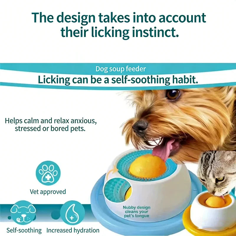 Slow Feeder Lick Mat for Dog Cat Enrichment Toy Mental Stimulation