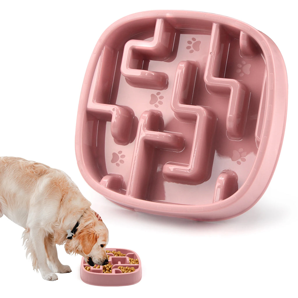 Pet Dog Slow Feeder Bowl Eco Dog Bowl Fun Non Slip Anti-Gulping