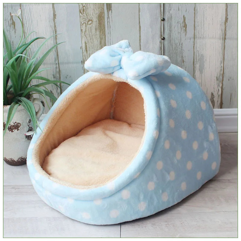 Pet Dog House Warm Dog Bed Kennel Soft Puppy Cushion Cat Nest Dogs