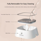 Dog Water Bowl Dog Feeders Slow Water Feeder No-Spill Pet Bowl