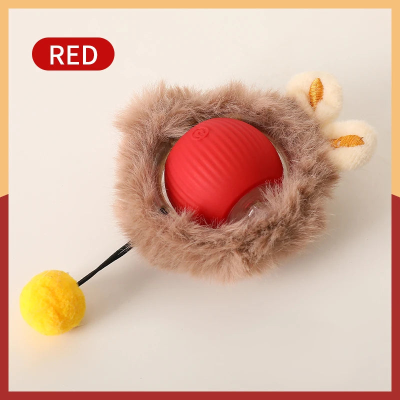 Cat Toys Intelligent Automatic Teasing Ball Silent Irregular