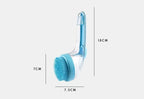 Pet Bath Brush Soft Silicone Long Handle with Shampoo Dispenser
