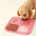 Pet Slow Feeder Licking Mat Food Grade Silicone Strong Suction Cup