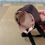 Handmade Cowhide Hat Eye Red Mouth Bird Supplies Crow Magpie