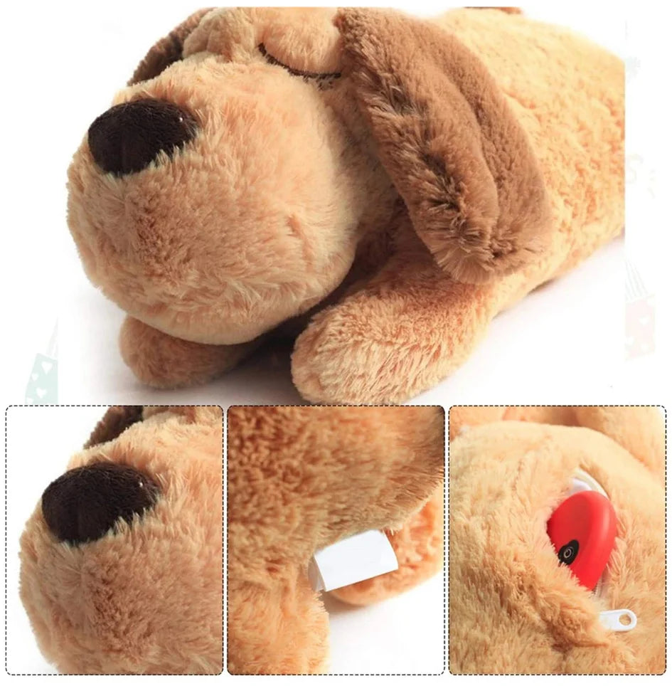 Plush Heartbeat Puppy Behavioral Training Toy Plush Pet Snuggle